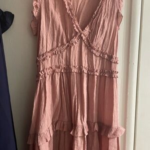 Ruffled Pink Dress